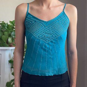 Y2K Beaded Dainty Camisole Tank Top